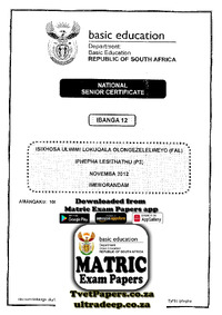 NSC 2012 IsiXhosa FAL P3 Nov 2013 Memo.pdf